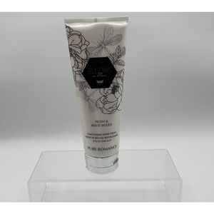 Pure Romance Blooms en Blanc Conditioning Shave Cream, Peony & White Woods, 8oz